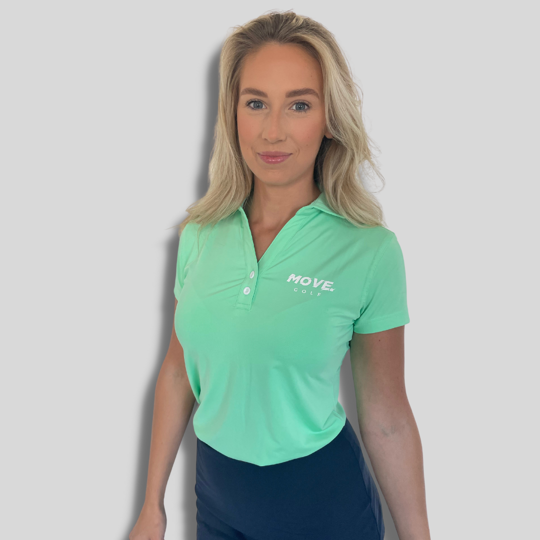 MOVE. Golf Ladies Polo Shirt Mint