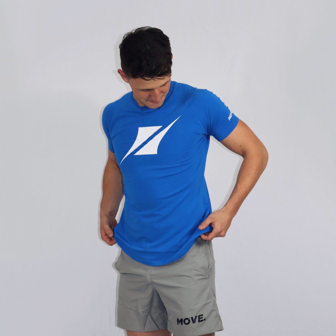 MOVE. Mens Muscle Tee Blue